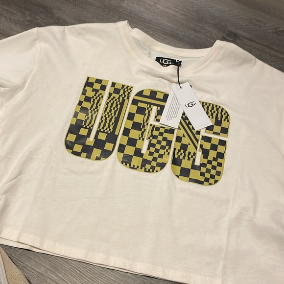 UGG Thahlia Cropped Logo Tee,XL!NWT - Picture 5 of 9